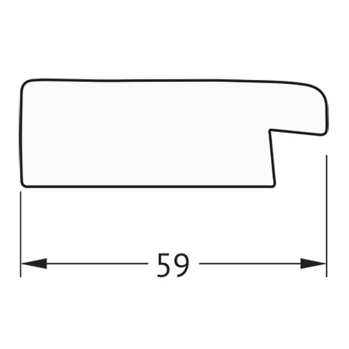 картинка Зеркало Evoform Definite 144х54 BY 0719 в багетной раме - Травленое золото 59 мм от магазина Сантехстрой
