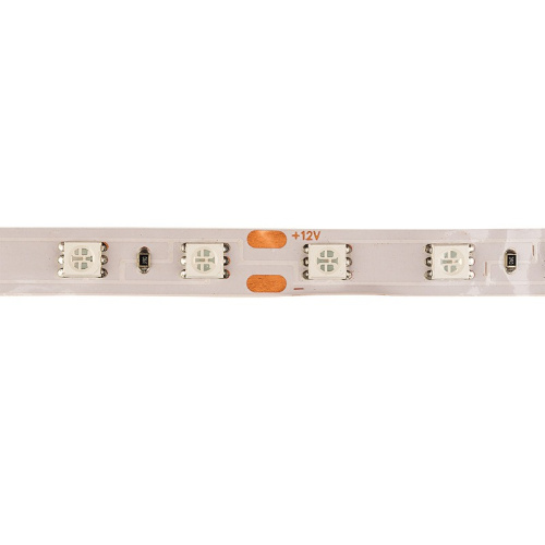 картинка LED лента 5м открытая,  10 мм,  IP23, SMD 5050, 60 LED/m,  12 V,  цвет свечения синий LAMPER от магазина Сантехстрой