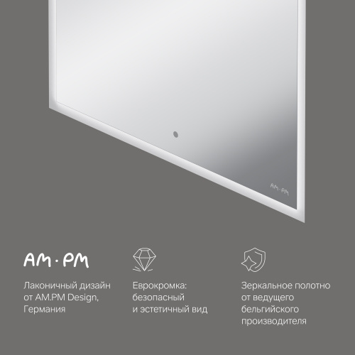 картинка M71AMOX0601SA Spirit V2.0, Зеркало с LED-подсветкой и системой антизапотевания, ИК-сенсор, 60 см от магазина Сантехстрой