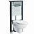 картинка Комплект унитаза с инсталляцией Vitra Normus 9773B003-7202 с сиденьем и кнопкой смыва Хром от магазина Сантехстрой