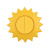 картинка Выключатель двухклавишный KRANZ HAPPY Солнце скрытой установки,  желтый от магазина Сантехстрой