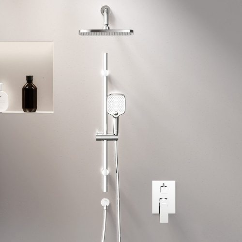 картинка 953530000 Gala встраиваемая душевая система с душевым смесителем и штангой, хром от магазина Сантехстрой