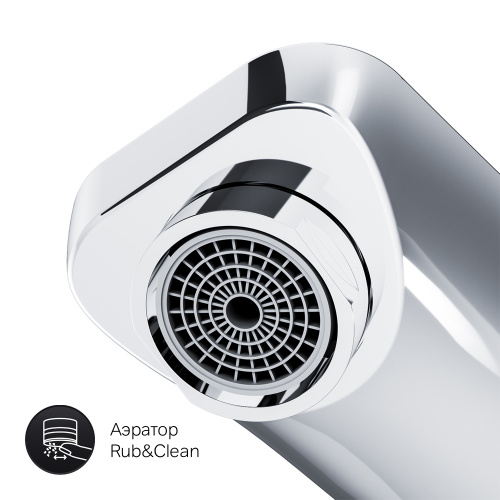 картинка F90A72200 Gem, смеситель д/умывальника, монтируемый в стену, хром, шт. от магазина Сантехстрой