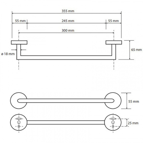 картинка Полотенцедержатель Bemeta Omega 104204012 Хром от магазина Сантехстрой