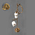 картинка Стойка с полотедержателем Art&Max Barocco AM-2164-Do-Ant напольная античное золото от магазина Сантехстрой
