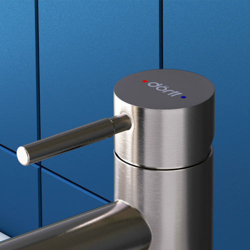 картинка D3002100SS Logic new  смеситель для умывальника из нержавеющей стали от магазина Сантехстрой