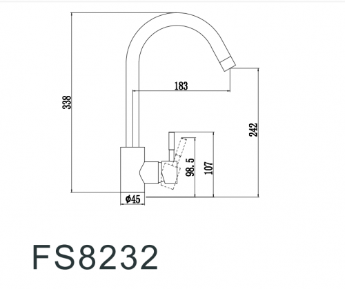 картинка Смеситель для кухни Fmark (FS8232W) от магазина Сантехстрой