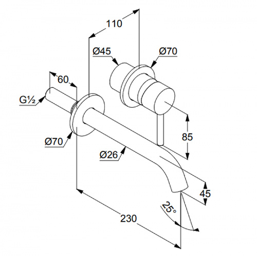 картинка Смеситель для раковины Kludi 382453976 Черный от магазина Сантехстрой