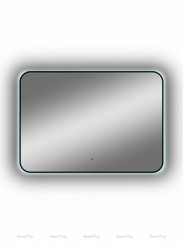 картинка Зеркало Art&Max Siena AM-Sie-1000-700-DS-F 100х70 см, с подсветкой, черный от магазина Сантехстрой