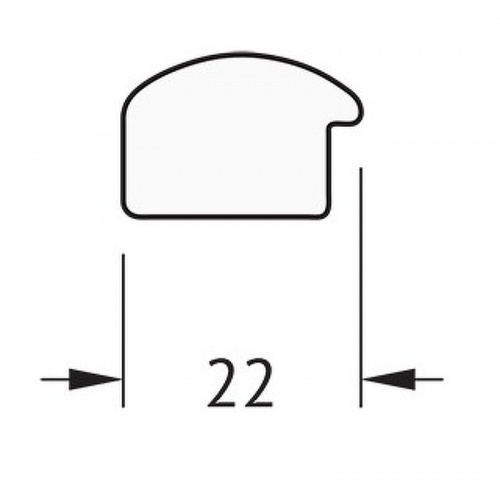 картинка Зеркало Evoform Definite 148х68 BY 0758 в багетной раме - Махагон 22 мм от магазина Сантехстрой