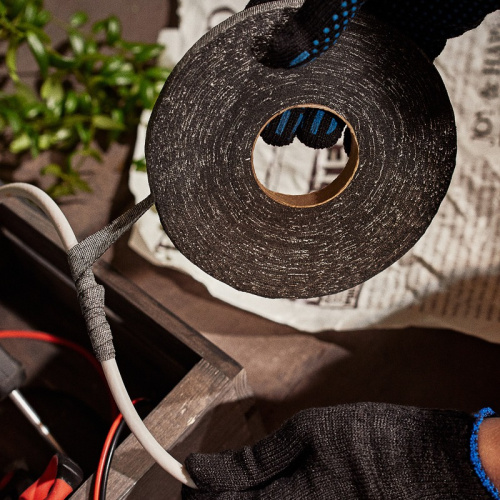 картинка Изолента х/б 15х0,35 мм (ролик 30 м/300 г) (1-ПОЛ) REXANT от магазина Сантехстрой