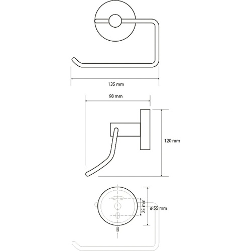 картинка Держатель туалетной бумаги Bemeta Neo 104112045 Нержавеющая сталь от магазина Сантехстрой