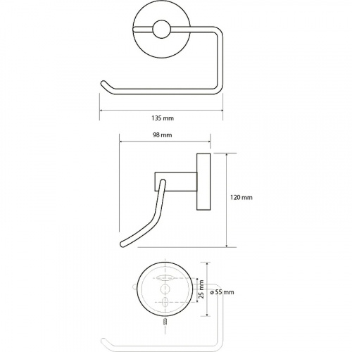картинка Держатель туалетной бумаги Bemeta Neo 104112045 Нержавеющая сталь от магазина Сантехстрой