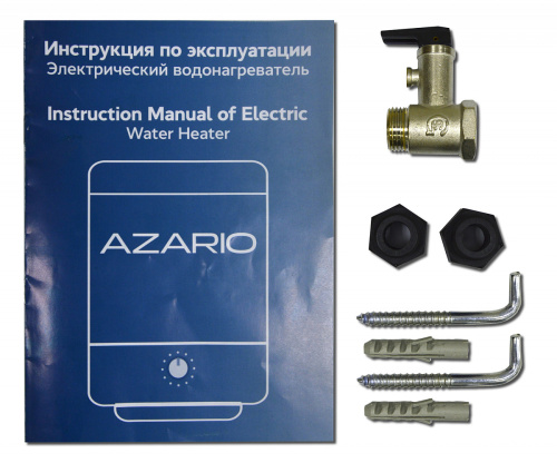 картинка Водонагреватель электрический AZARIO накопительного типа 30 литров. 1,5 кВт. Вертикальный (AZ-30) от магазина Сантехстрой