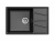 картинка Мойка кухонная GranFest VERTEX GF-V-780L чаша с крылом 780*500мм черный, мрамор от магазина Сантехстрой