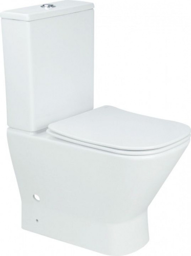 картинка FINE-C Чаша с сидением (Soft Close -SLIMSEAT) для унитаза напольного с Rimless (273786) от магазина Сантехстрой