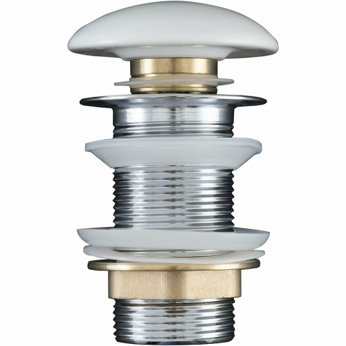 картинка Донный клапан Aquanet 330950 click-clack Белый от магазина Сантехстрой