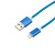 картинка Кабель REXANT USB-Lightning 1 м,  синяя нейлоновая оплетка от магазина Сантехстрой