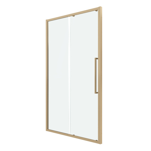картинка Дверь в нишу 100.K33.02.120.32.00 Cosmo (120*195) золото сатин, стекло прозрачное, 1 место от магазина Сантехстрой