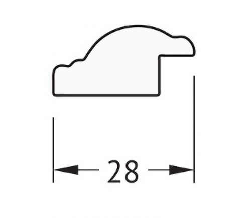 картинка Зеркало Evoform Definite 148х68 BY 0761 в багетной раме - Витой махагон 28 мм от магазина Сантехстрой