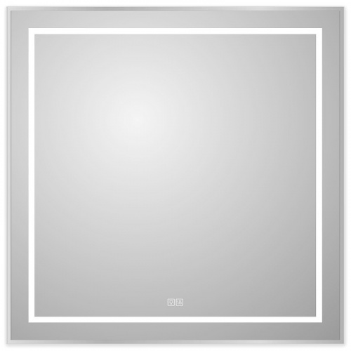 картинка Зеркало BelBagno Kraft 80 SPC-KRAFT-800-800-LED-TCH-WARM с подсветкой Сатин с сенсорным выключателем и подогревом от магазина Сантехстрой