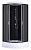 картинка Душевая кабина Loranto 100х100х215 поддон 25 см черный кирпичный узор, серое стекло 4мм профиль черный (CS-6610-25GB 100) от магазина Сантехстрой