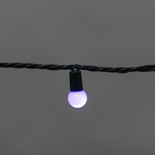 картинка Гирлянда Мультишарики 20м,  200LED,  диаметр 15мм,  IP44, зеленый провод,  свечение мульти (RG/RB),  мигание,  230В NEON-NIGHT от магазина Сантехстрой