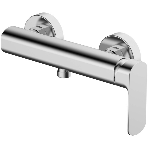 фото смеситель для душа azario asher с ручным душем, без излива, керамический картридж, хром (az-vnn338311c)