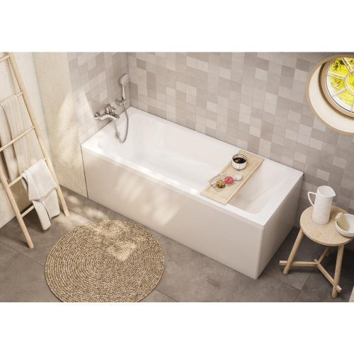 картинка 248658000 LEON акриловая ванна прямоугольная 1700x700 мм, белый от магазина Сантехстрой