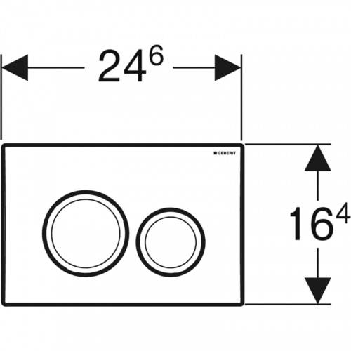 картинка Клавиша смыва Geberit Delta20 115.127.21.1 Хром глянцевый от магазина Сантехстрой