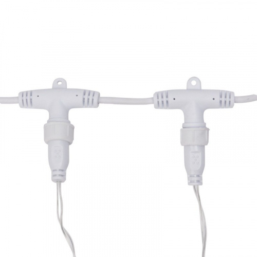 картинка Гирлянда светодиодная Занавес (Дождь),  2х3м,  600 LED ТЕПЛЫЙ БЕЛЫЙ,  прозрачный ПВХ,  IP65, постоянное свечение,  230В,  соединяется (нужен шнур питания 303-500-1) от магазина Сантехстрой