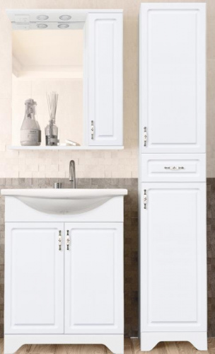 картинка Зеркальный шкаф Style Line лс-00000242 Белый от магазина Сантехстрой