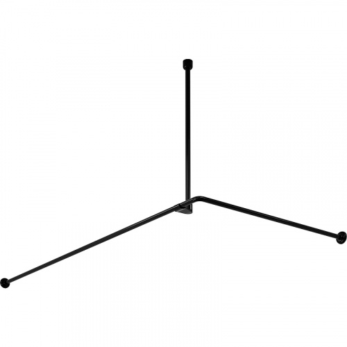 картинка Карниз для ванны WasserKRAFT Elbe 180x90 SC-729018 Черный от магазина Сантехстрой