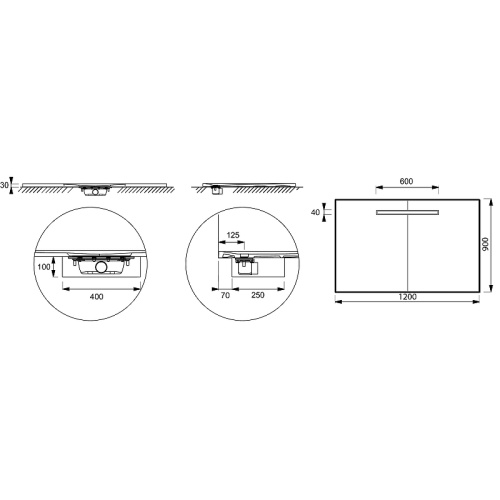 картинка Душевой поддон из неокварца Jacob Delafon Surface 120x90 E62628-SS2 Белый гипс от магазина Сантехстрой