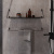 картинка Полка-вешалка NG1020B (120 см), черный матовый от магазина Сантехстрой