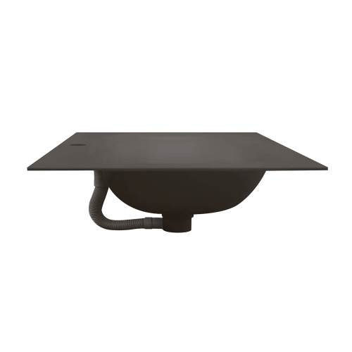 картинка Раковина из авиаля Oliveeka M115B70 темный коричневый от магазина Сантехстрой