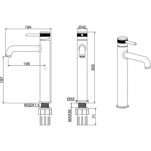 картинка Смеситель для раковины Allen Brau 5.31002-00 Хром от магазина Сантехстрой