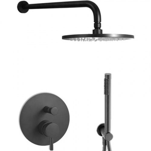 картинка Душевая система Paffoni Light KITLIG015NO Черная матовая от магазина Сантехстрой