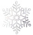 картинка Елочная фигура Снежинка резная,  81 см,  цвет серебряный от магазина Сантехстрой