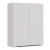 картинка Шкаф Lemark BUNO 60см подвесной, 2-х дверный, цвет корпуса, фасада: Белый глянец от магазина Сантехстрой