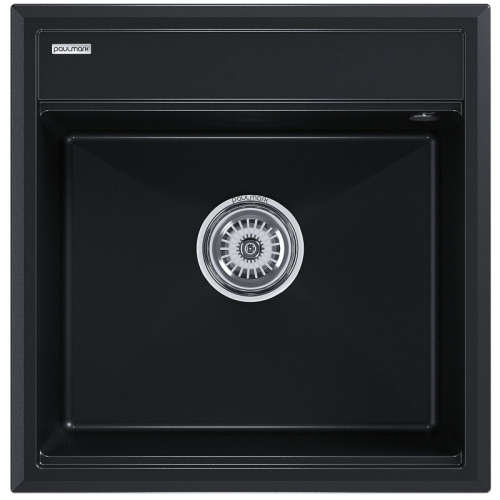 картинка Мойка кварцевая STEPIA-500, PM115051-BLM, черный металлик, 500х510, Paulmark от магазина Сантехстрой
