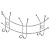 картинка Планка с 3-мя двойными крючками-вешалками 26,5 cm SORCOSA GHI 005 от магазина Сантехстрой