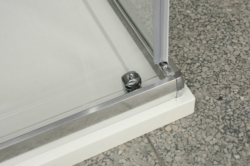 картинка Душевой уголок BelBagno Unique 115x90 UNIQUE-AH-1-100/115-90-C-Cr профиль Хром стекло прозрачное от магазина Сантехстрой