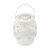 картинка Декоративный фонарь со свечкой,  плетеный корпус,  белый,  размер 14х14х16,5 см,  цвет теплый белый от магазина Сантехстрой