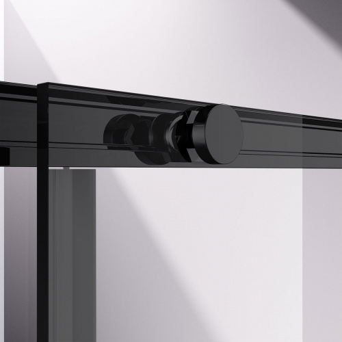 картинка Душевой уголок Slim-N VSR-4SN8013CLB, 1300*800, черный, стекло прозрачное от магазина Сантехстрой