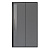 картинка Дверь в нишу Niagara Nova NG-85-12TB (120х195) черный матовый,стекло тонированное,дверь раздвижная,1 место от магазина Сантехстрой