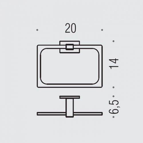 картинка Colombo Look Полотенцедержатель кольцо, цвет: PVD нержавеющая сталь от магазина Сантехстрой
