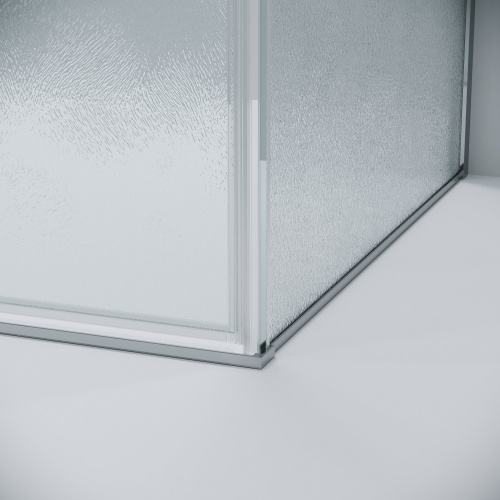 картинка Душевая перегородка 200.K33.01.80.10.02 Galaxy (80*195) хром, стекло шиншилла, 1 место от магазина Сантехстрой