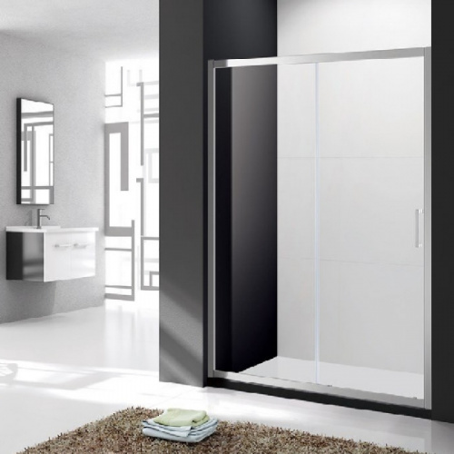 картинка Душевая дверь в нишу Cezares MOLVENO-BF-1-150-C-Cr-IV профиль Хром стекло прозрачное от магазина Сантехстрой