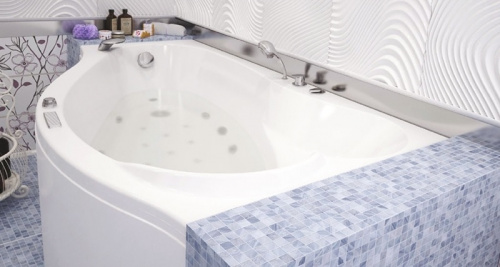 картинка Акриловая ванна Aquanet Palma 170x90 R 204023 без гидромассажа от магазина Сантехстрой